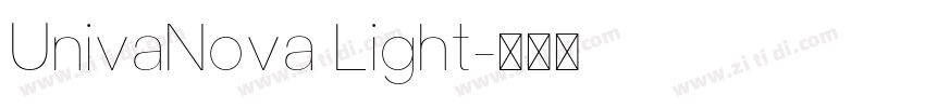 UnivaNova Light字体转换